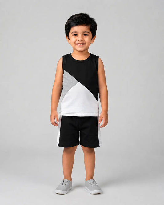 Mono Sport Shorts Set - Black