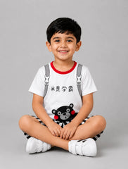 Striped Bear Short Set