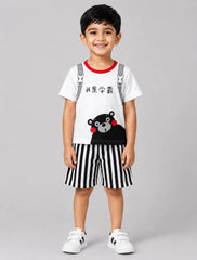 Striped Bear Short Set