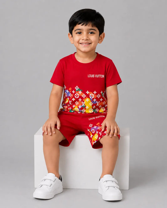 LV Great Short Set - Red