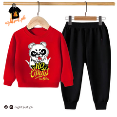 Red No Limit Bear Kids Sweatshirt & Pant