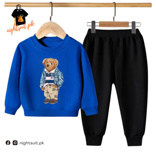 Kids Winter Sweat Shirt Set | Polo Bear Printed