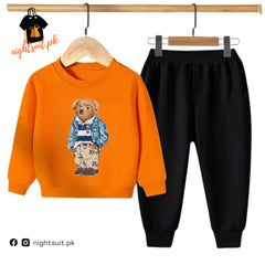 Kids Winter Sweat Shirt Set | Polo Bear Printed