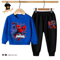 Blue Spiderman Kids Sweatshirt & Pant