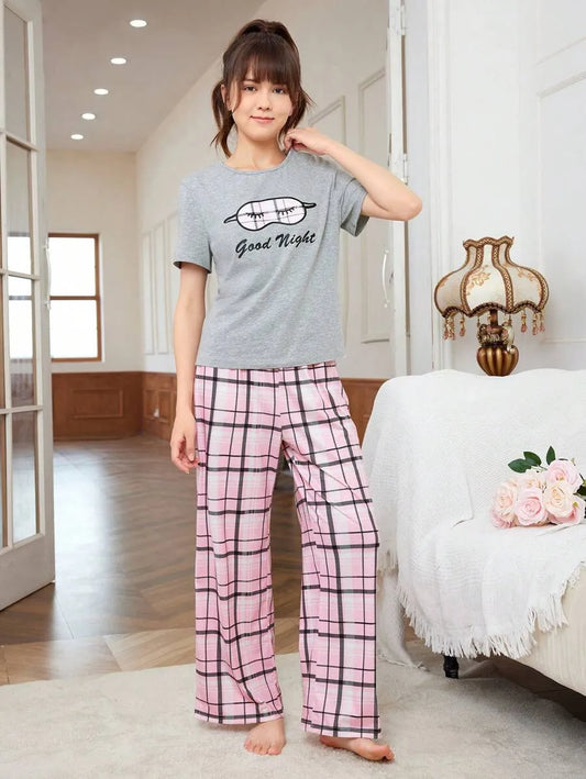 Sweet Slumber Plaid Pajama Set