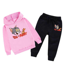 Kids Winter Hoodie Set | Tom & Jerry Printed