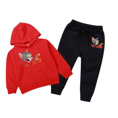 Kids Winter Hoodie Set | Tom & Jerry Printed