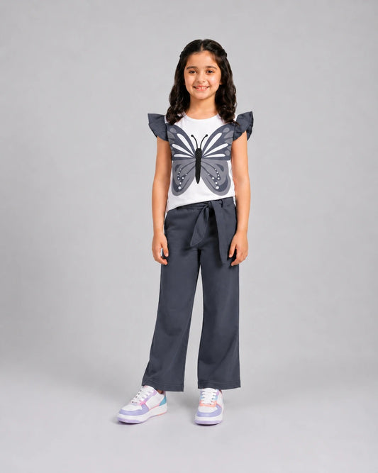 Fairy Wing Pajama Set - Grey