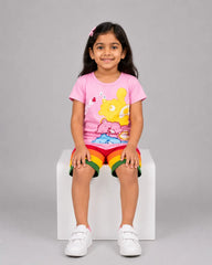 Love Pink Bear Short Set