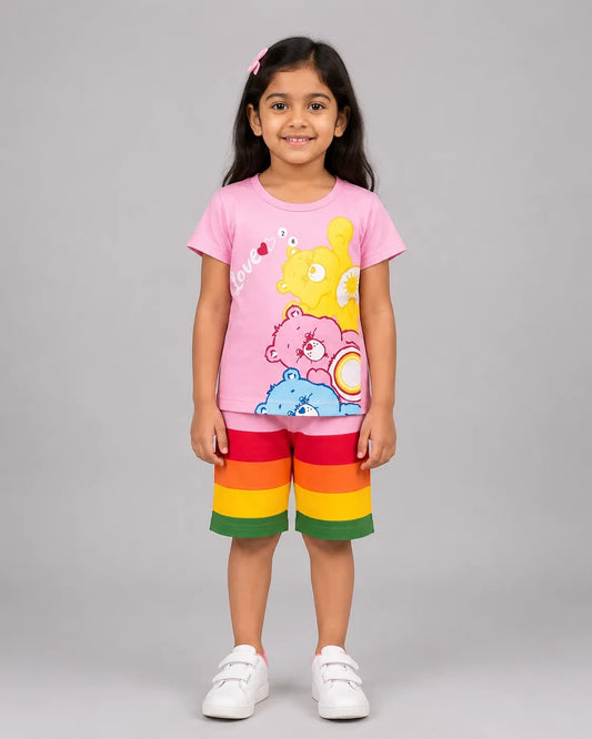 Love Pink Bear Short Set
