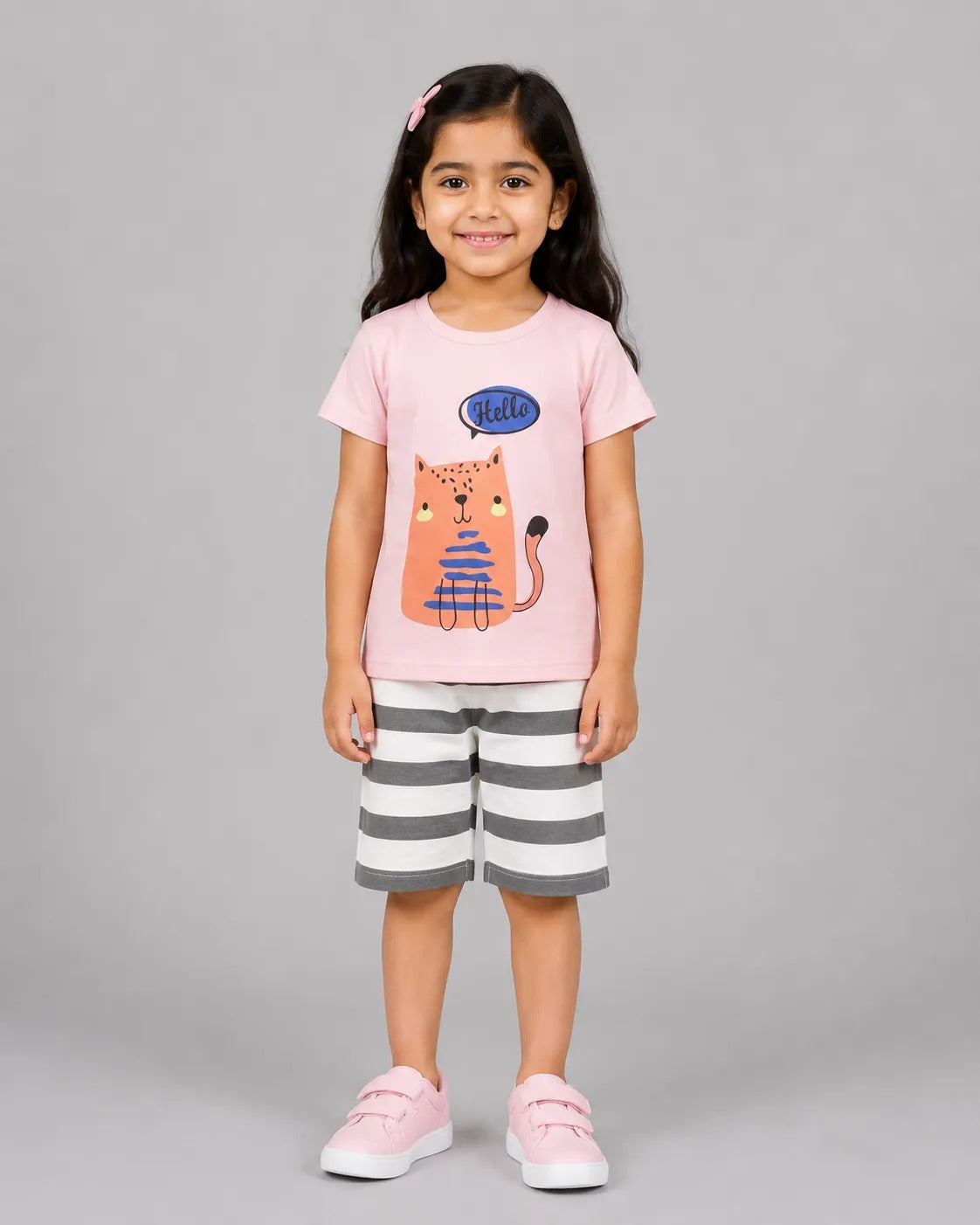 Hello Cat Short Set