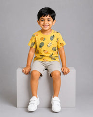 Little Pineapple Short Set