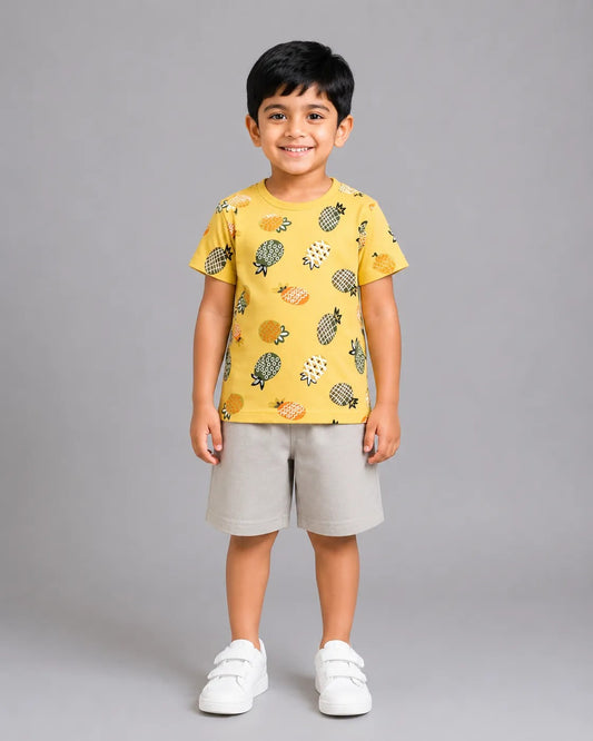 Little Pineapple Short Set