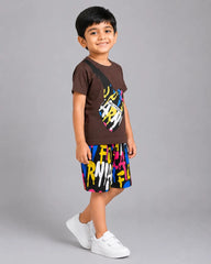 Urban Vibes Short Set - Brown