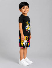 Urban Vibes Short Set - Black