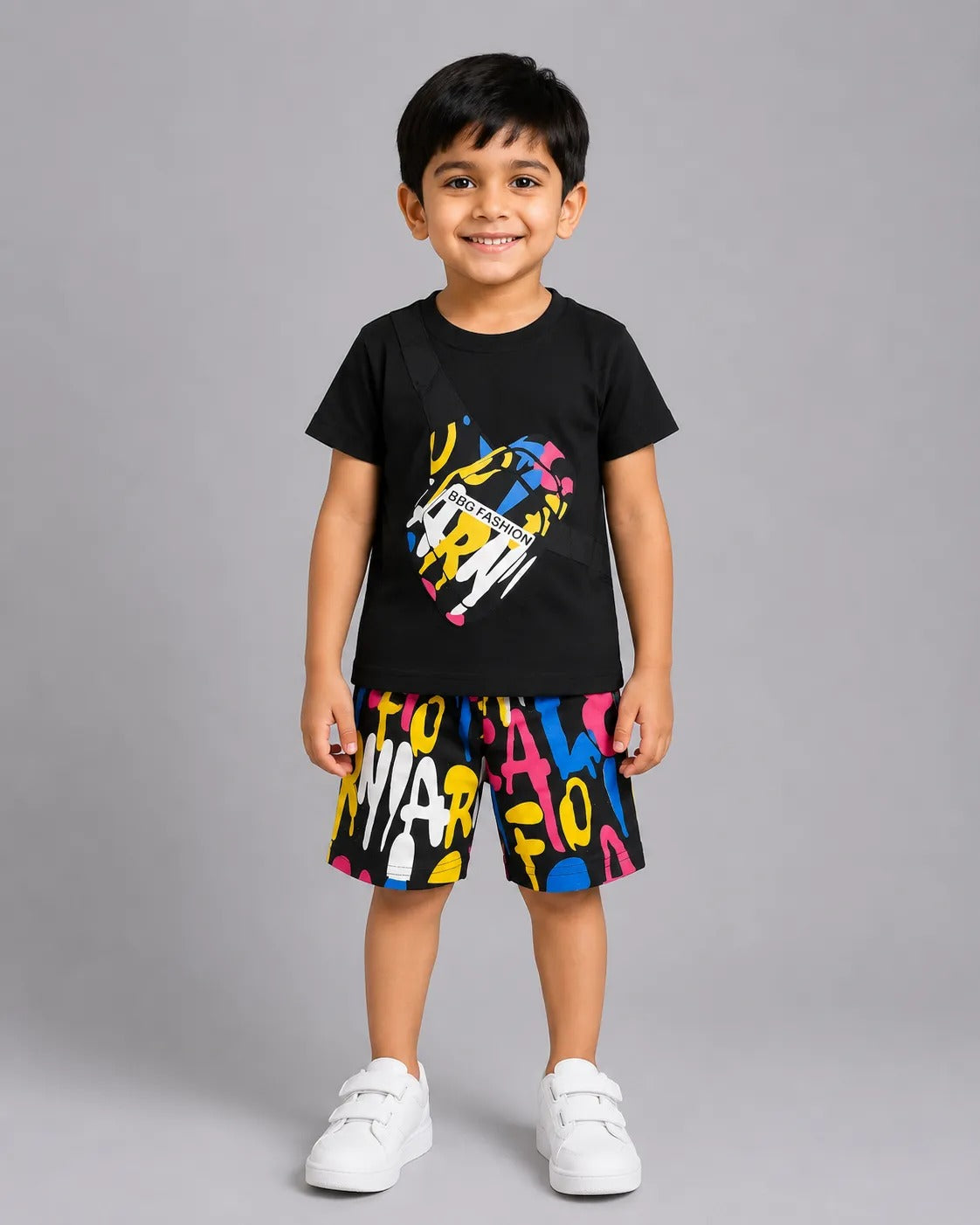 Urban Vibes Short Set - Black