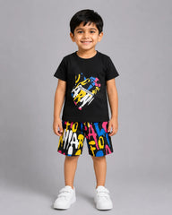 Urban Vibes Short Set - Black