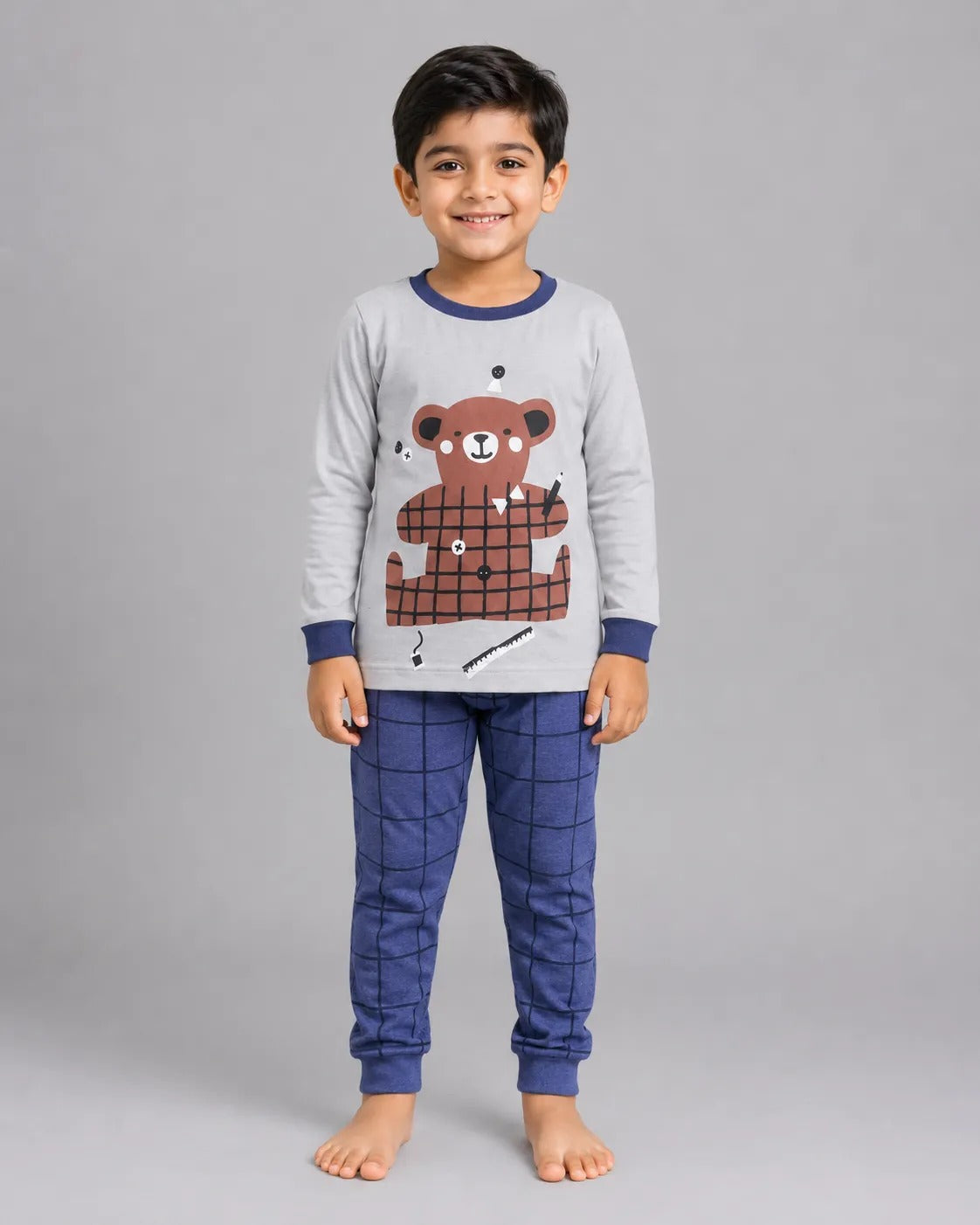 Cozy Bear Grey Kids Wear