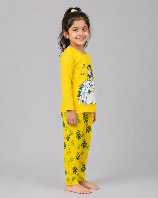 Little Angel Princess Pajama Set - Yellow