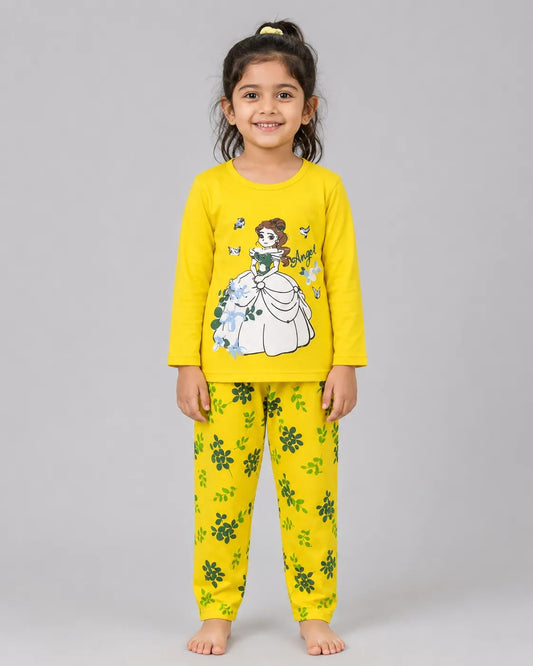 Little Angel Princess Pajama Set - Yellow