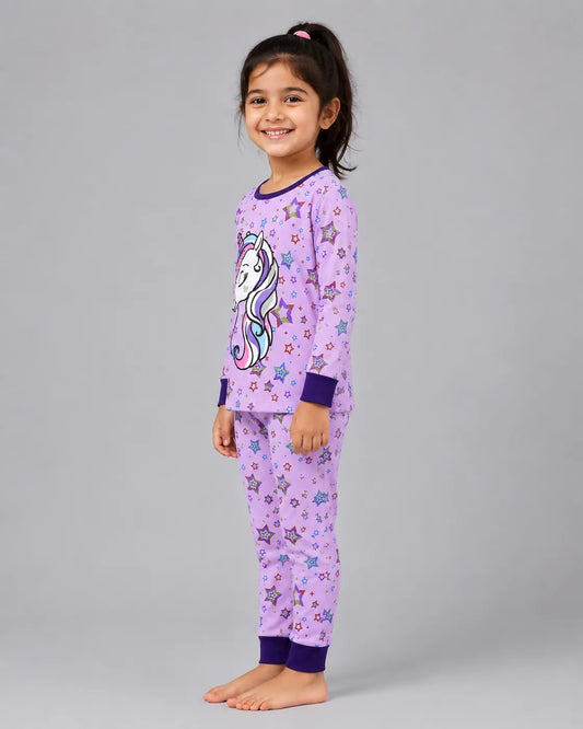 Magical Unicorn Pajama Set - Purple