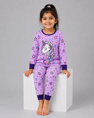 Magical Unicorn Pajama Set - Purple