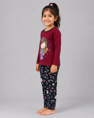 Little Princess Cozy Pajama Set - Maroon
