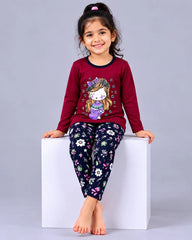 Little Princess Cozy Pajama Set - Maroon