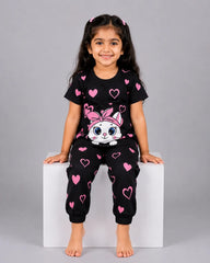 Black Kitty Pajama Set