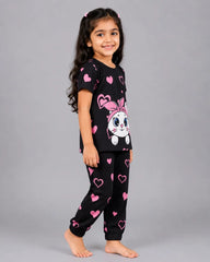 Black Kitty Pajama Set