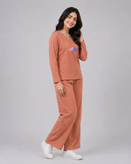 Women V-Neck Lounge Wear | Multi Love - Rusty