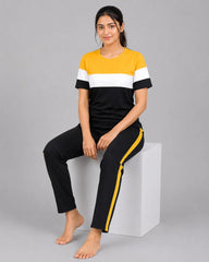 Sport Edge Colorblock Tracksuit – Yellow & Black