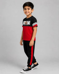 Maroon Panel Pajama Set - Luffy