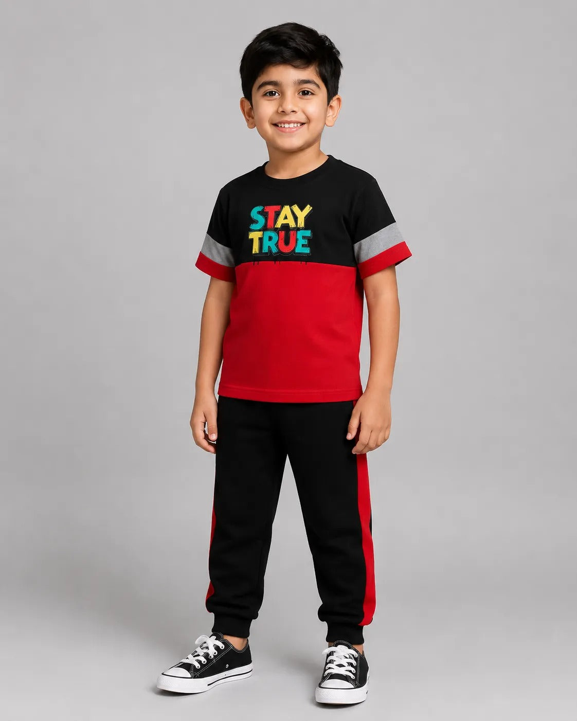 Maroon Panel Pajama Set - Stay True