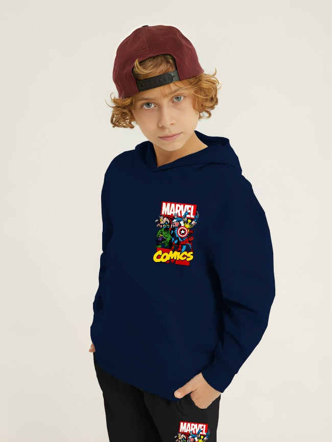 Marvel Comic Printed Kids Hoodie Set