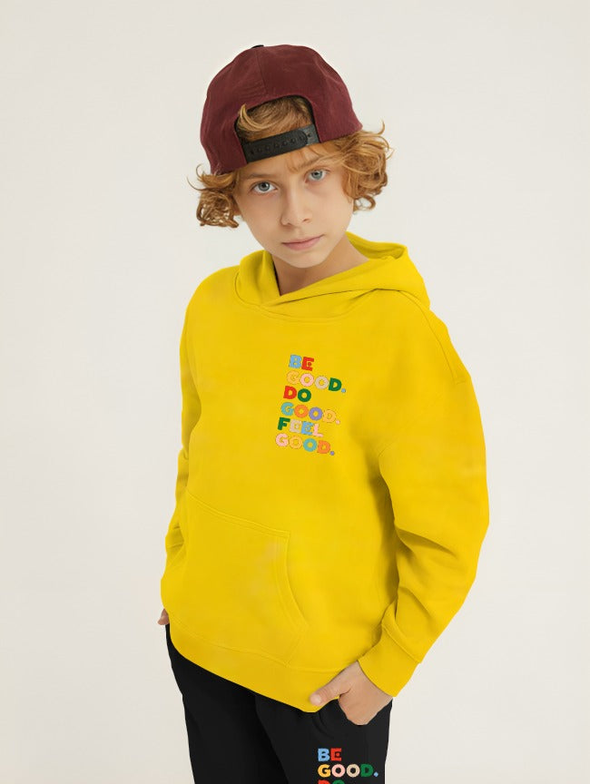 Be Good Printed Kids Hoodie Set