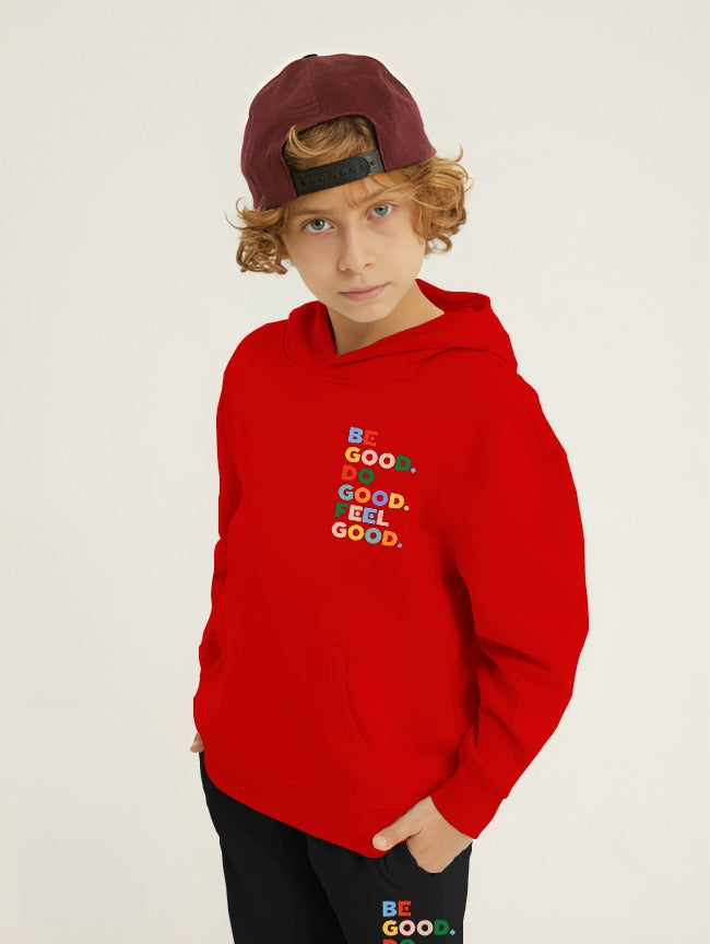 Be Good Printed Kids Hoodie Set