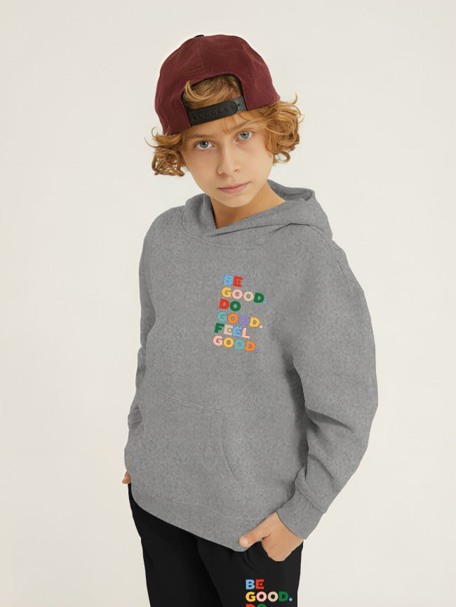 Be Good Printed Kids Hoodie Set