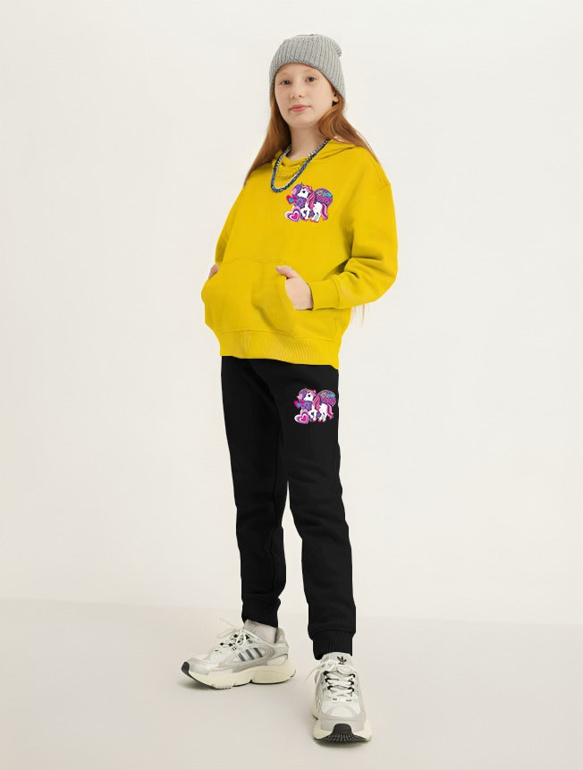 Unicorn Printed Kids Hoodie Set