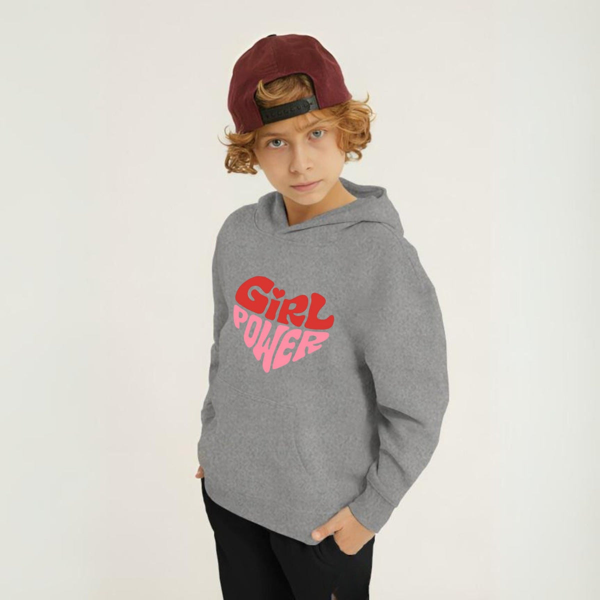 Kids Winter Hoodie Set | Girl Power Printed