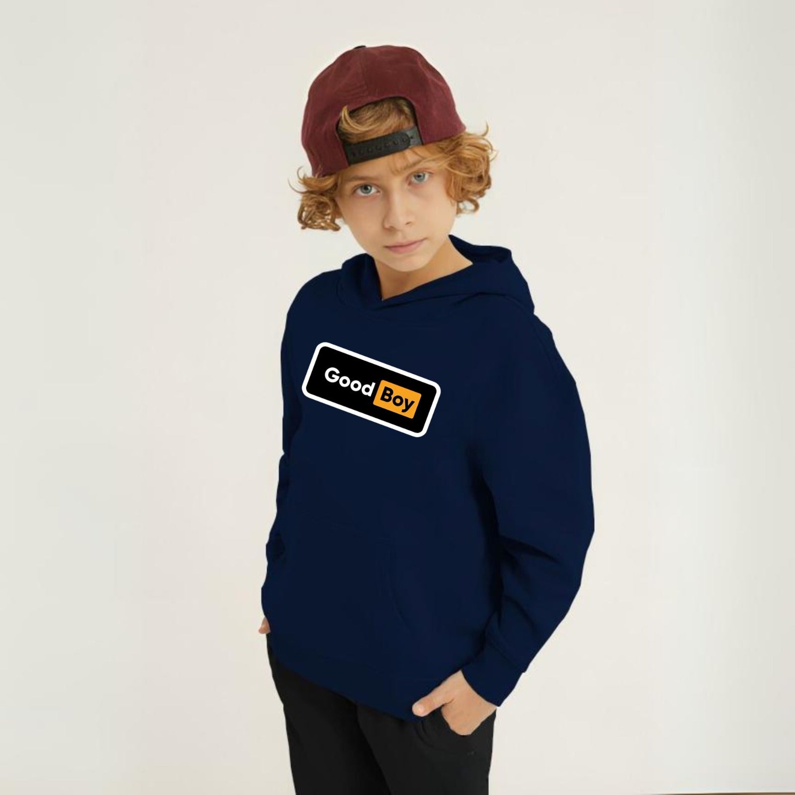 Good Boy Printed Kids Hoodie Set