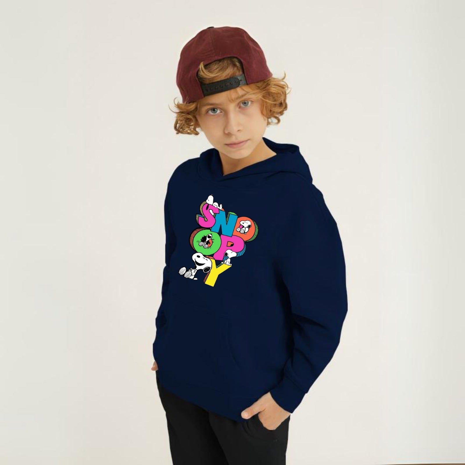 Snoopy Printed Kids Hoodie Set