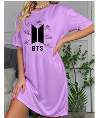 BTS Printed Long Shirt