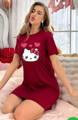 Hello Kitty Printed Long Shirt