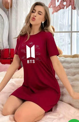 BTS Printed Long Shirt