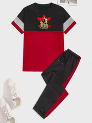 Adidas Printed Matching Set - T-Shirt and Pants