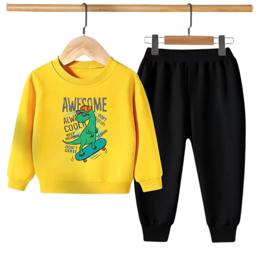Kids Winter Sweat Shirt Set | Awesome Printed