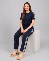 Turkish Panel Lounge Set - Navy Blue