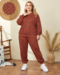 Maroon Women Fleece Nightsuit