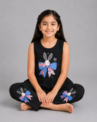 Bunny Bloom Sando Set - Black
